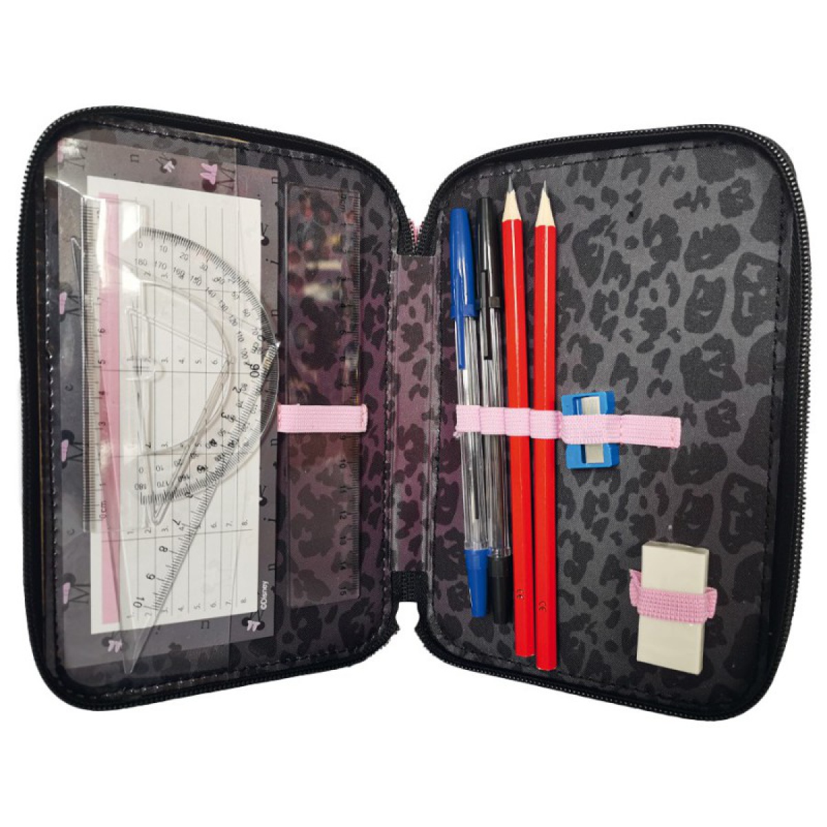 Piórnik 3-komorowy z wyposażeniem Minnie Paso - obrazek 2