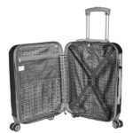 Walizka mała czarna z szarymi elementami Paso - obrazek 5