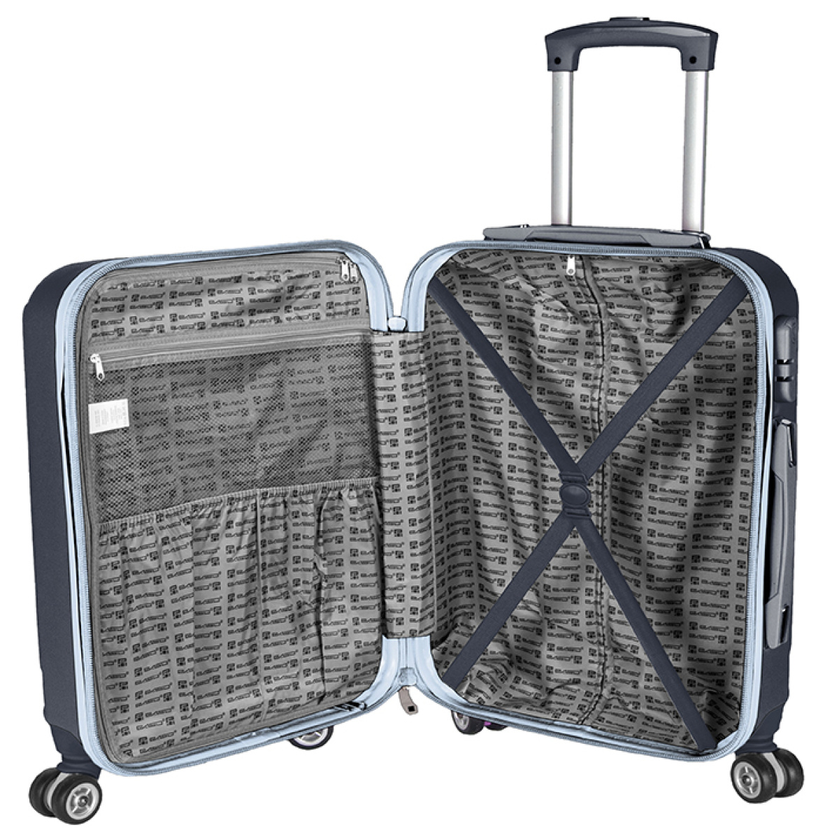 Walizka mała granatowo-błękitna Paso - obrazek 5