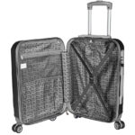 Walizka średnia czarna z szarymi elementami Paso - obrazek 5