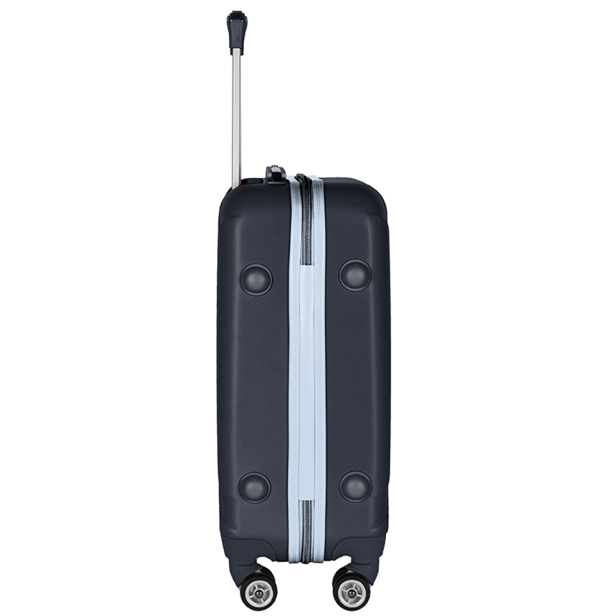 Walizka średnia granatowa z błękitnymi dodatkami Paso - obrazek 3