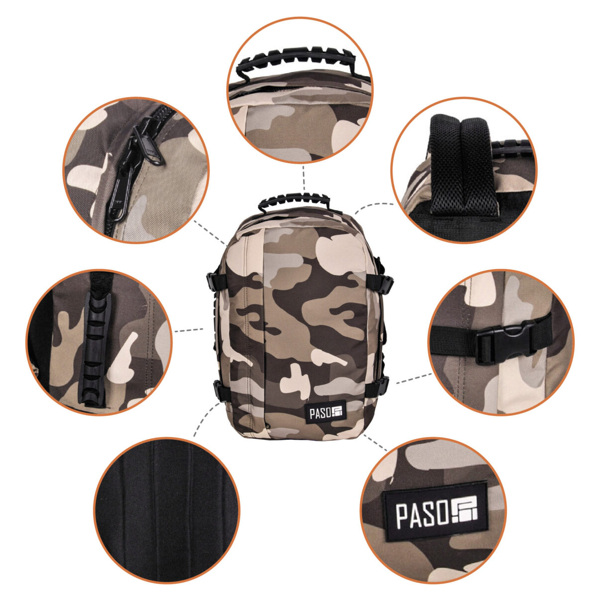 Plecak lotniczy premium Paso - obrazek 9