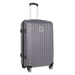 Walizka średnia szara z czarnymi wstawkami Paso