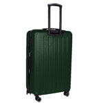 Walizka mała ciemnozielona z czarnymi wstawkami Paso - obrazek 3