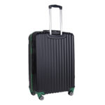 Walizka duża czarna z zielonymi elementami Paso - obrazek 3