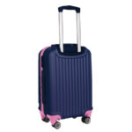 Walizka mała granatowa z różowymi wstawkami Paso - obrazek 3