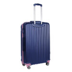 Walizka średnia granatowa z różowymi wstawkami Paso - obrazek 3