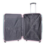 Walizka duża zielona z różowymi elementami Paso - obrazek 5