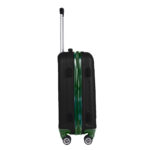 Walizka mała czarna z zielonymi elementami Paso - obrazek 2