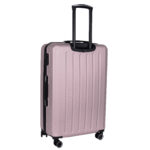 Walizka duża różowa z czarnymi dodatkami Paso - obrazek 3