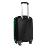 Walizka mała czarna z zielonymi elementami Paso - obrazek 3