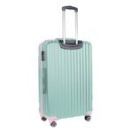 Walizka średnia zielona z różowymi elementami Paso - obrazek 3