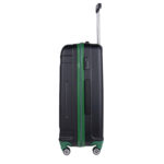 Walizka duża czarna z zielonymi elementami Paso - obrazek 4