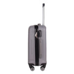 Walizka mała szara z czarnymi wstawkami Paso - obrazek 4