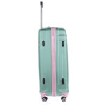 Walizka duża zielona z różowymi elementami Paso - obrazek 2