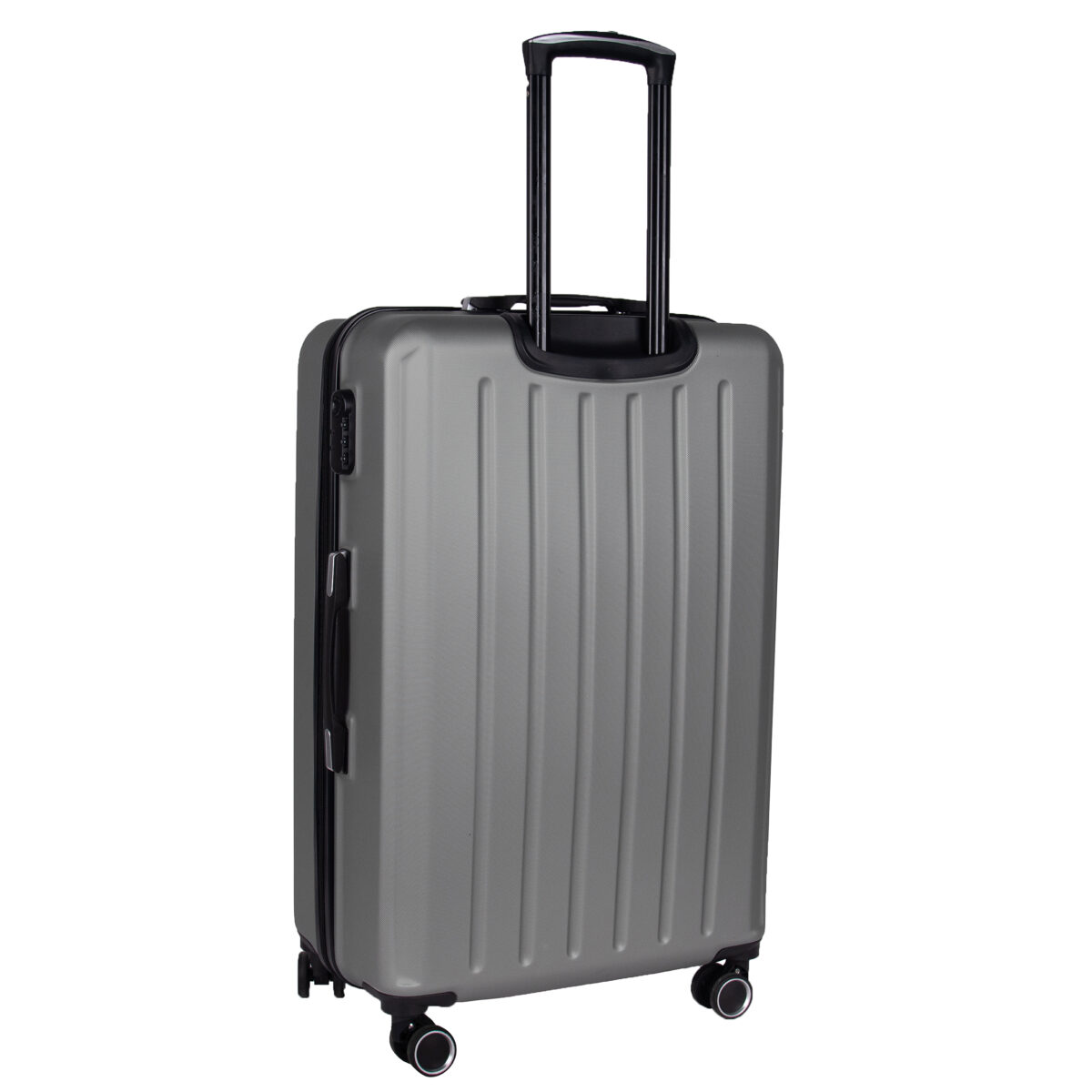 Walizka duża szara z czarnymi wstawkami Paso - obrazek 3