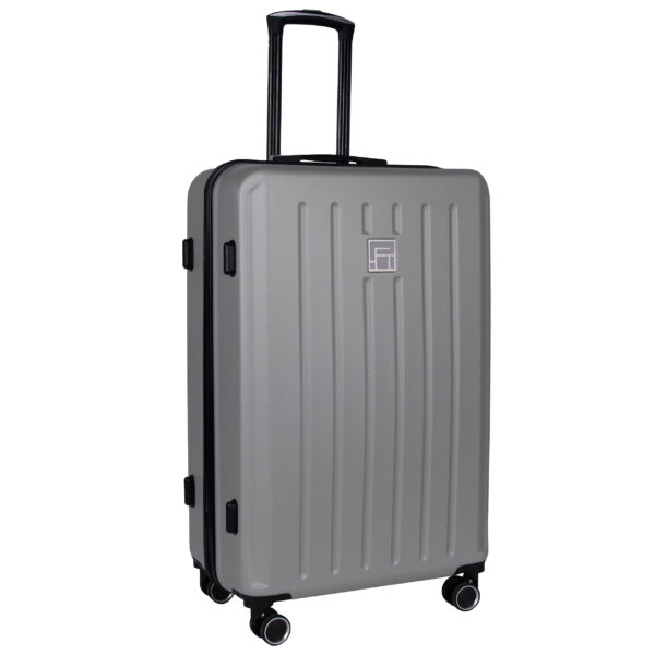 Walizka duża szara z czarnymi wstawkami Paso