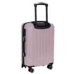 Walizka średnia różowa z czarnymi dodatkami Paso - obrazek 3