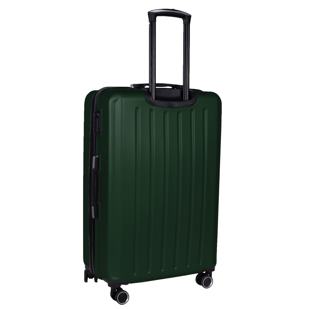 Walizka duża ciemnozielona z czarnymi elementami Paso - obrazek 3