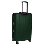 Walizka duża ciemnozielona z czarnymi elementami Paso - obrazek 3