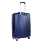 Walizka duża granatowa z różowymi wstawkami Paso - obrazek 3