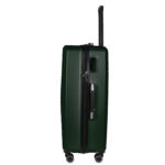 Walizka średnia ciemnozielona z czarnymi elementami Paso - obrazek 4