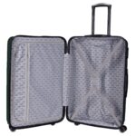 Walizka duża ciemnozielona z czarnymi elementami Paso - obrazek 5