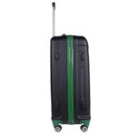 Walizka średnia czarna z zielonymi elementami Paso - obrazek 2