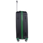 Walizka duża czarna z zielonymi elementami Paso - obrazek 2
