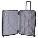 Walizka duża szara z czarnymi wstawkami Paso - obrazek 5