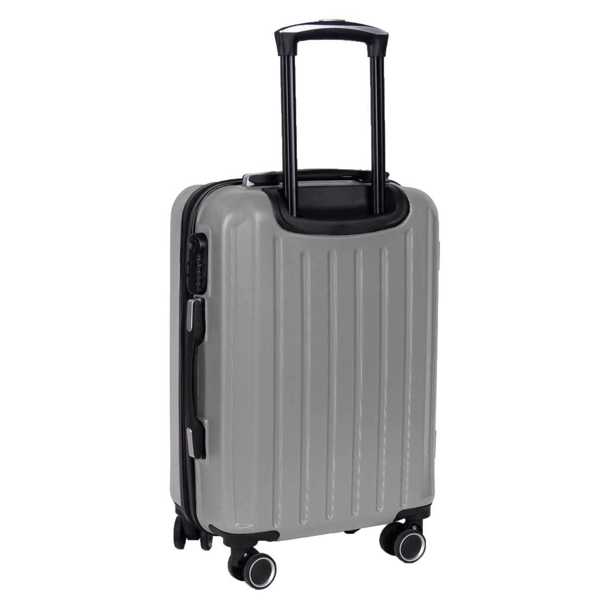 Walizka średnia szara z czarnymi dodatkami Paso - obrazek 3