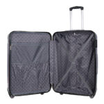 Walizka duża szara z czarnymi wstawkami Paso - obrazek 5