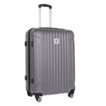 Walizka duża szara z czarnymi wstawkami Paso