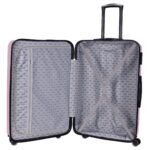 Walizka duża różowa z czarnymi dodatkami Paso - obrazek 5