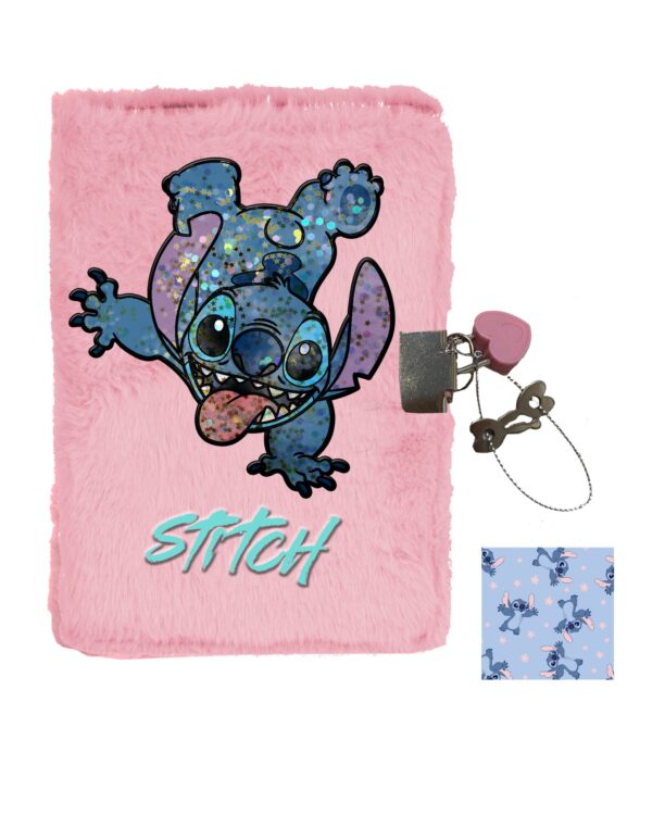 Pamiętnik pluszowy Stitch Paso A5