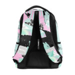 Plecak młodzieżowy miętowy Collage pattern BeUniq - obrazek 3