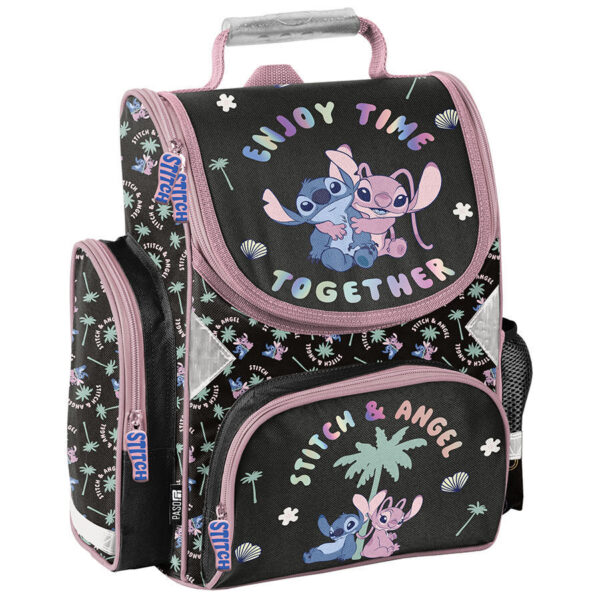 Tornister szkolny czarny Together Stitch i Angel Paso