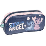 Piórnik saszetka granatowa Stitch i Angel Paso