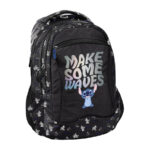 Plecak młodzieżowy czarny Make some waves Stitch BeUniq