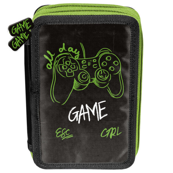 Piórnik 2-komorowy bez wyposażenia Play Game Pad Paso