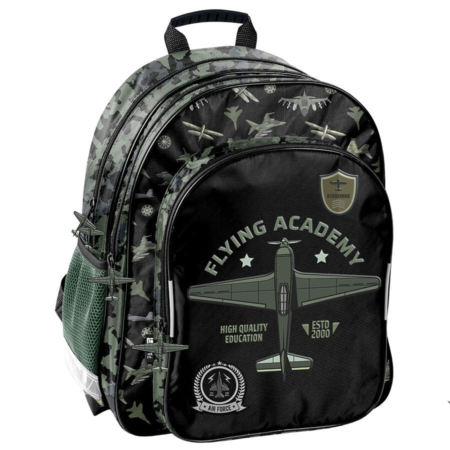 PP25MP-090_5903162135588_1 Plecak szkolny Flying Academy Samolot Paso - obrazek 1