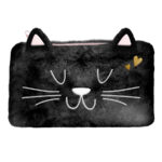 Piórnik pluszowa saszetka Black Cat Paso
