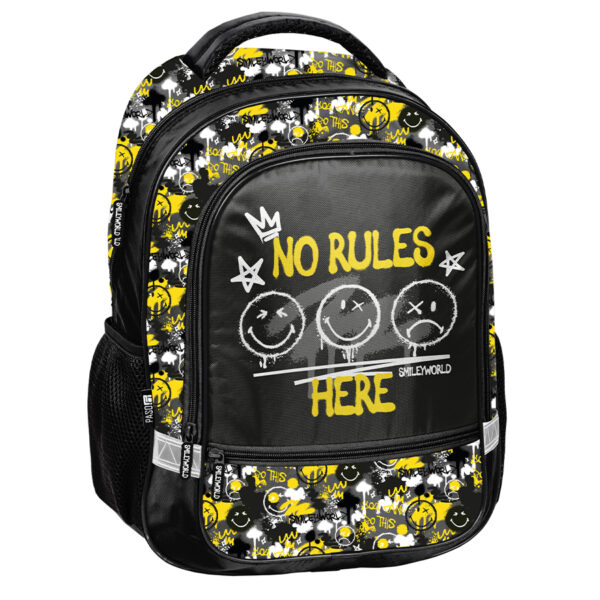 Plecak szkolny Smiley - No rulles Paso